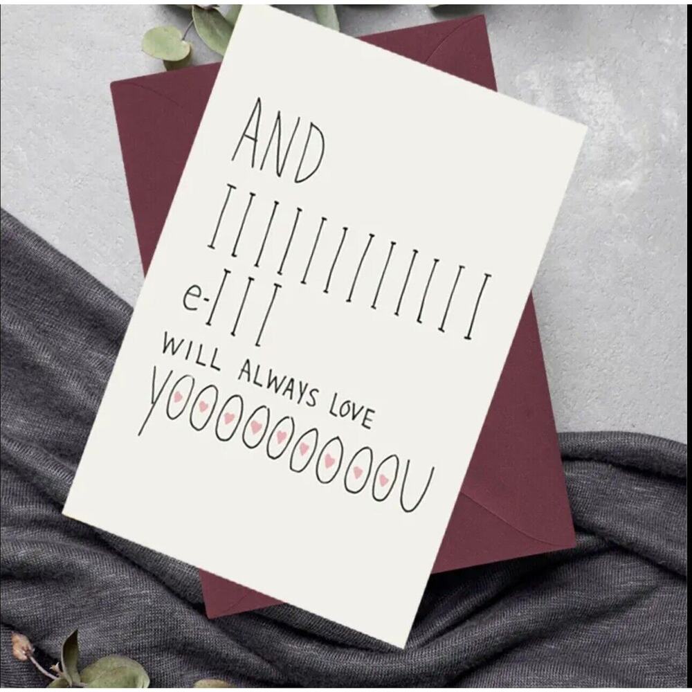 And I I I I I Will Always Love You!!!!!! Naughty Anniversary Card Valentines Day